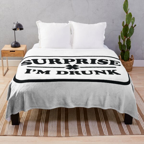 Item preview, Surprise I'm Drunk - Lucky St. Patricks Clover designed and sold by MarkFiveDesign.