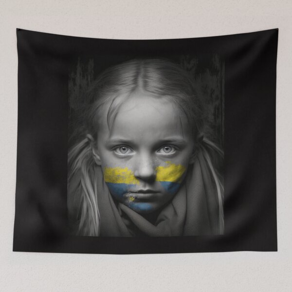 Aperçu de l'œuvre Restons ensemble avec l'Ukraine créée et vendue par netdota.