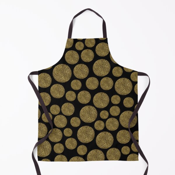Item preview, gold on black,polka dots,glitter designed and sold by cutecrazytshirt.