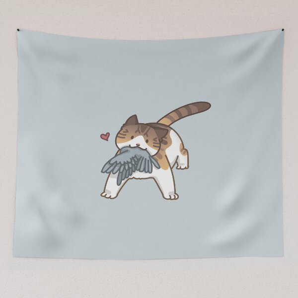 Item preview, Cat Gives a Present for his Owner designed and sold by dzakiyaatifa.