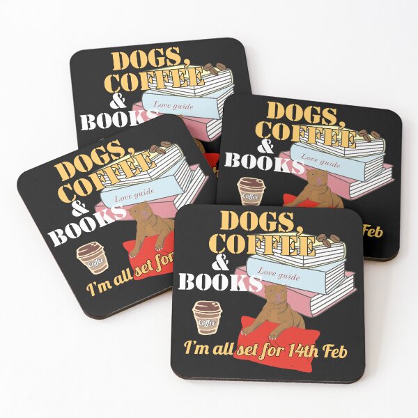 Item preview, Dogs coffee and books readers quotes designed and sold by Beena83.