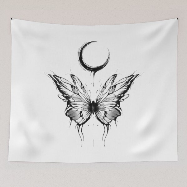 Item preview, moon and butterfly  designed and sold by ORISES.