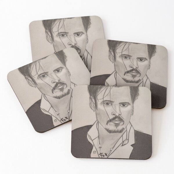 Item preview, Johnny depp pencil portrait  designed and sold by kirubhs.