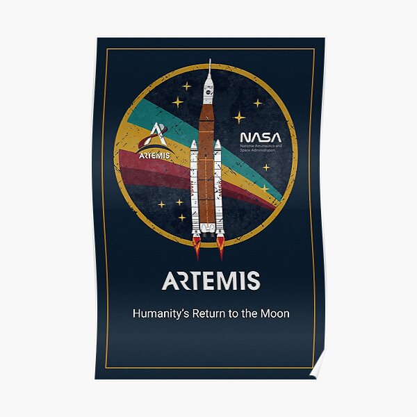 Artemis Emblem - Vintage Texture Poster