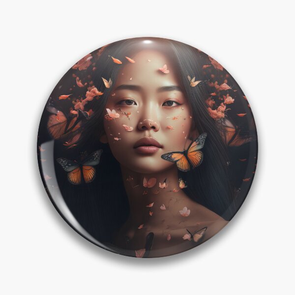 Item preview, Asian Girl in a Butterfly World designed and sold by Juliascutecornr.