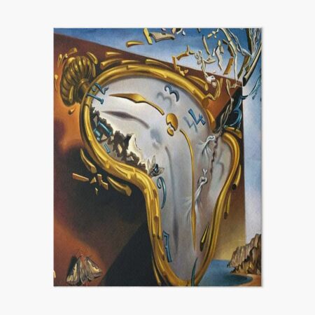 Melting Watch(Soft Watch at the Moment of First Explosion)-Salvador Dali Art Board Print