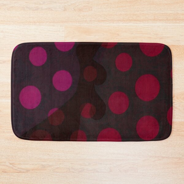 Item preview, Red Dots Black Background Pattern designed and sold by bandjdesigns.