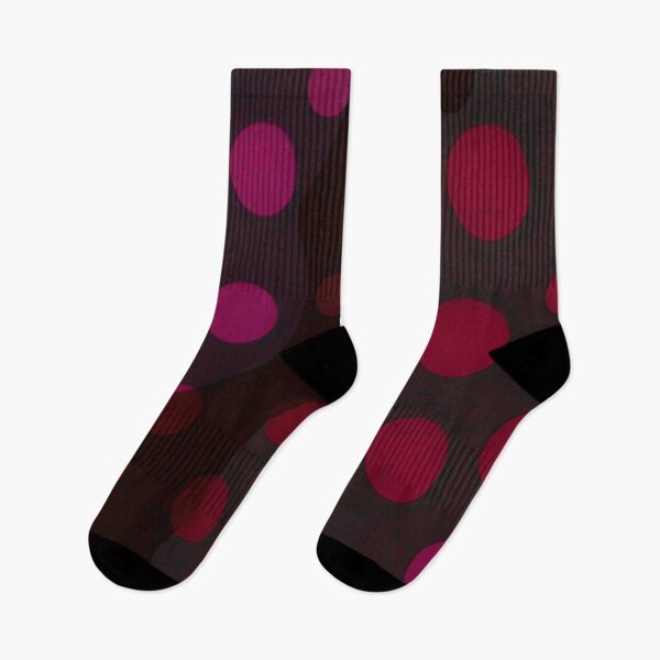 Item preview, Red Dots Black Background Pattern designed and sold by bandjdesigns.