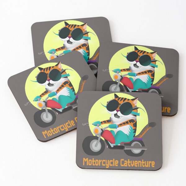 Item preview, Motorcycle Catventure - Funny Cat on a Red Motorcycle designed and sold by LV-creator.