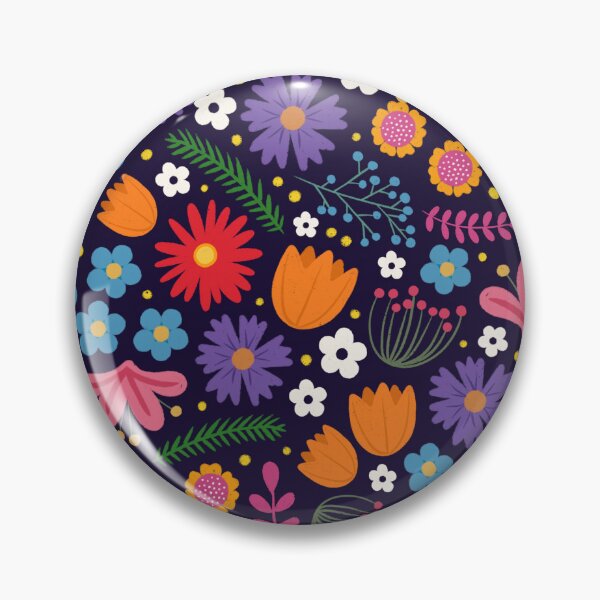 Item preview, Colourful Flowers seamless pattern designed and sold by UnicornParty.