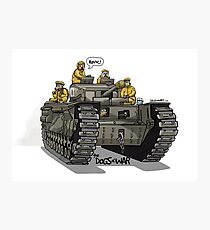 The Dogs of War: Churchill Tank Photographic Print