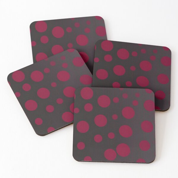 Item preview, Red Dots Black Background Pattern Design designed and sold by bandjdesigns.