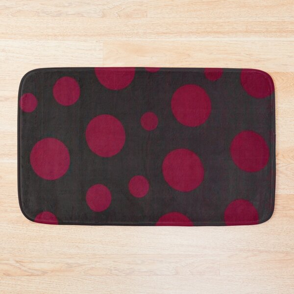 Item preview, Red Dots Black Background Pattern Design designed and sold by bandjdesigns.