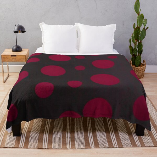 Item preview, Red Dots Black Background Pattern Design designed and sold by bandjdesigns.