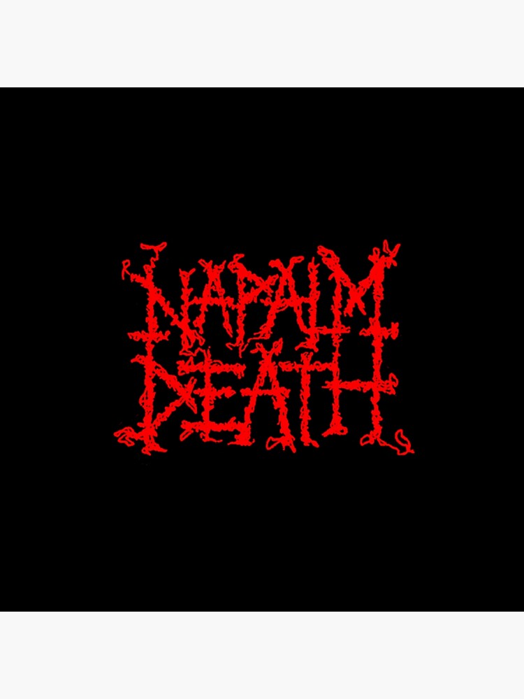 Black And Red Napalm Death Logo Poster For Sale By Daveduplessis99