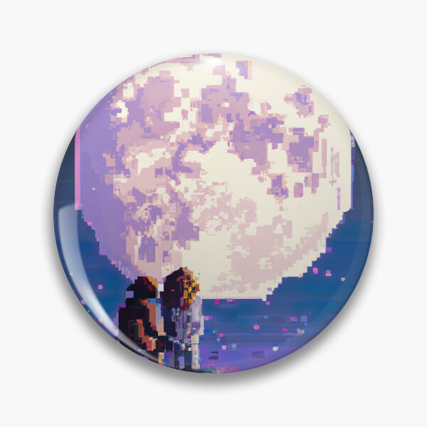Artikelvorschau, PixelArt Couple watching the Moon entworfen und verkauft von A-I-Mercator.