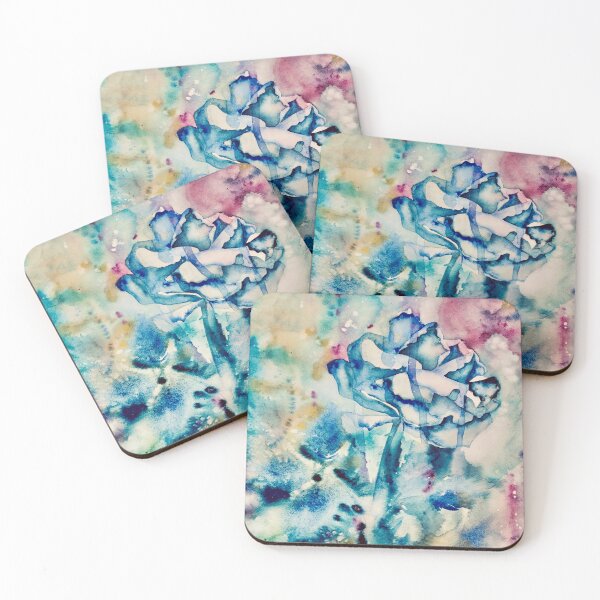 Item preview, Watercolor painting "Winter Rose" variation  designed and sold by KatasArt.