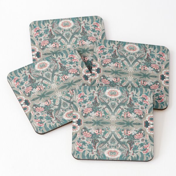 Item preview, vintage botancal abstract pattern designed and sold by MistyGarden.