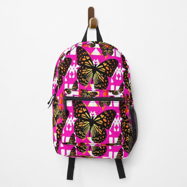 Item preview, Hot Pink / White / Fire Color Native Butterfly Blanket Print designed and sold by JMWCD.