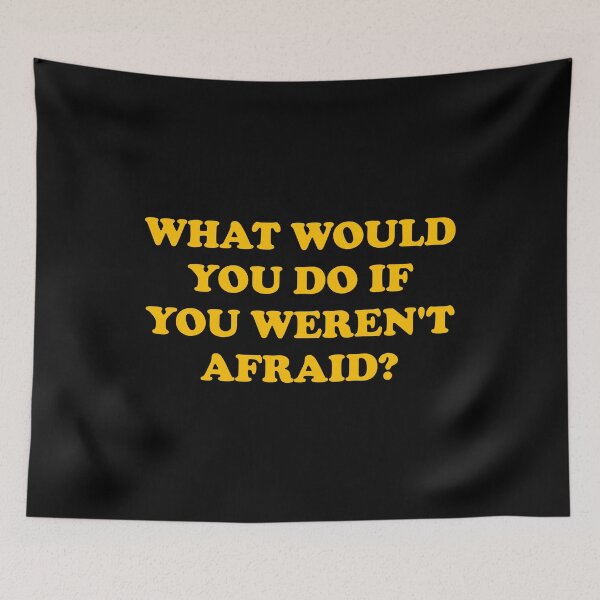 Item preview, What would you do if you weren't afraid - motivational phrases  designed and sold by Inspirationmotivation.