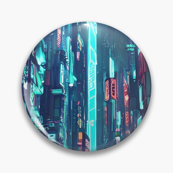 Item preview, Cyber city view neon lights in beautiful night  designed and sold by vishalraifx.