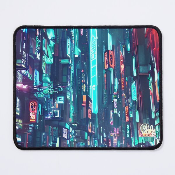 Item preview, Cyber city view neon lights in beautiful night designed and sold by vishalraifx.