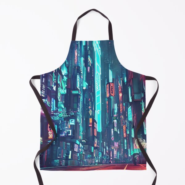 Item preview, Cyber city view neon lights in beautiful night  designed and sold by vishalraifx.