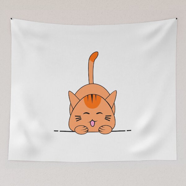 Aperçu de l'œuvre Katze chat orange mignon créée et vendue par ayokestudio.