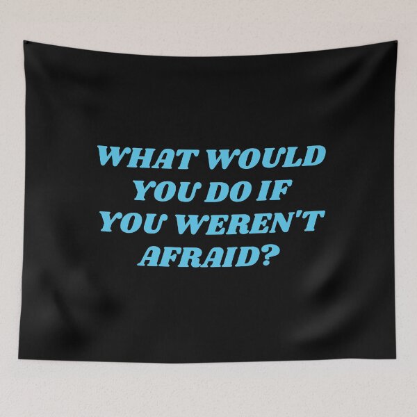 Item preview, What would you do if you weren't afraid - motivational phrases  designed and sold by Inspirationmotivation.