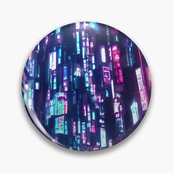 Item preview, Cyber city view neon lights in beautiful night 2 designed and sold by vishalraifx.