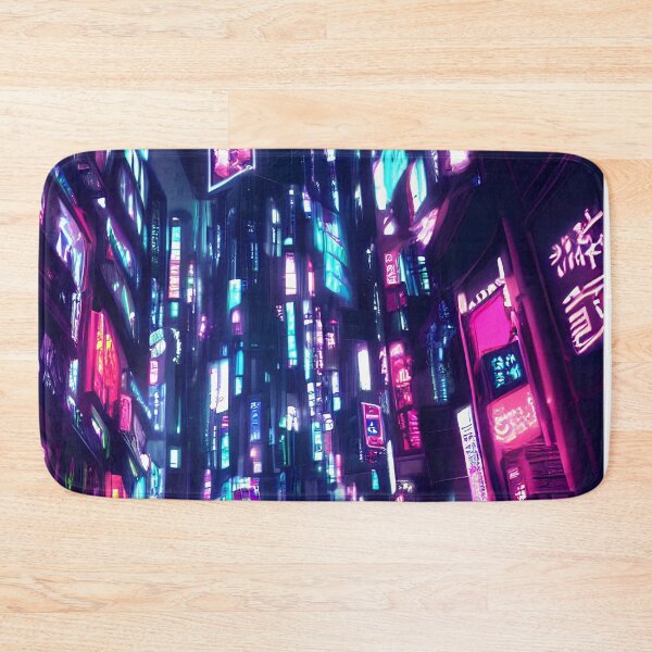 Item preview, Cyber city view neon lights in beautiful night 2 designed and sold by vishalraifx.