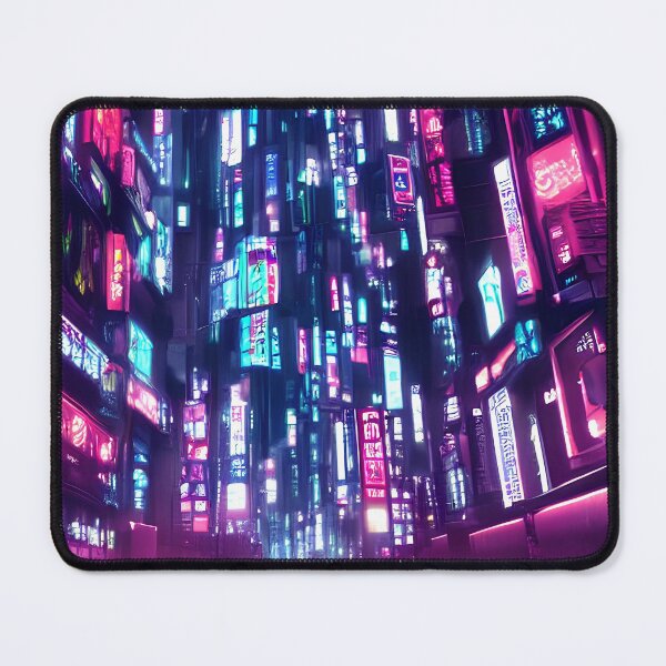 Item preview, Cyber city view neon lights in beautiful night 2 designed and sold by vishalraifx.