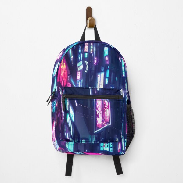 Item preview, Cyber city view neon lights in beautiful night 2 designed and sold by vishalraifx.