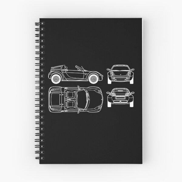 Item preview, Smart Roadster Drawing White Lines designed and sold by Smart-Racer.
