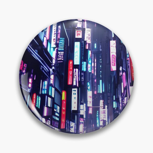 Item preview, Cyber futuristic city view neon lights in beautiful night 3 designed and sold by vishalraifx.