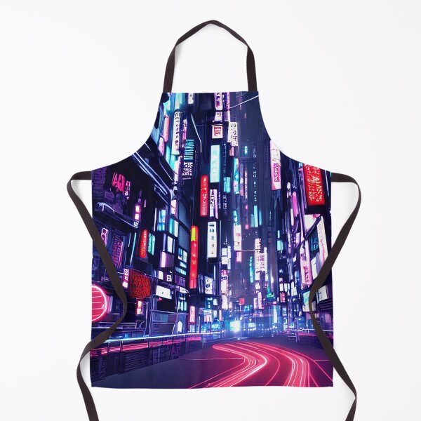 Item preview, Cyber futuristic city view neon lights in beautiful night 3 designed and sold by vishalraifx.