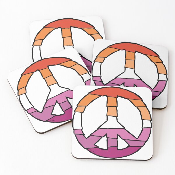 Item preview, peace (lesbian color scheme) designed and sold by baldartist80.