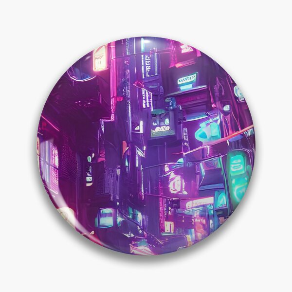 Item preview, Cyber futuristic city view neon lights in beautiful night 4 designed and sold by vishalraifx.