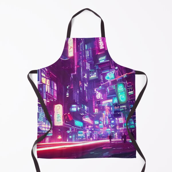 Item preview, Cyber futuristic city view neon lights in beautiful night 4 designed and sold by vishalraifx.