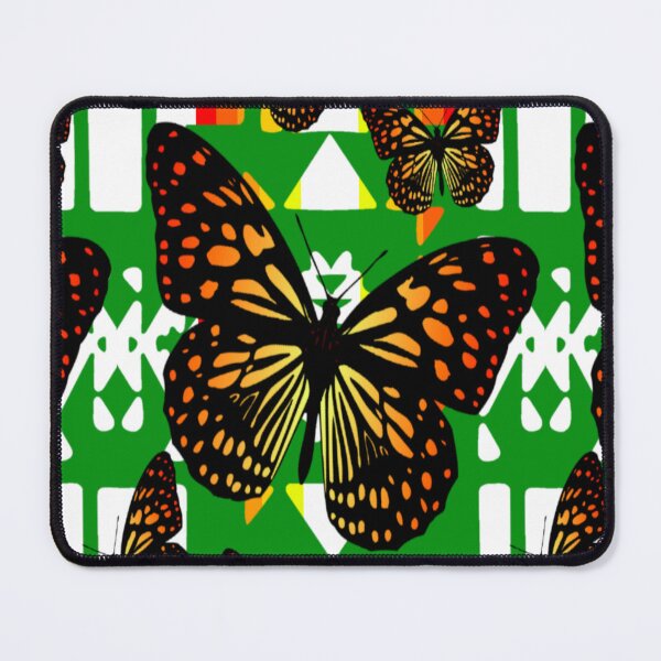 Item preview, Green / White / Fire Color Native Butterfly Blanket Print designed and sold by JMWCD.