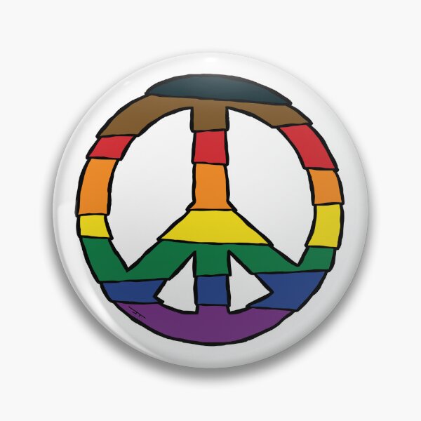 Item preview, peace (pride color scheme) designed and sold by baldartist80.