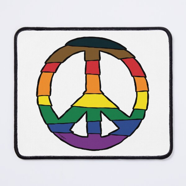 Item preview, peace (pride color scheme) designed and sold by baldartist80.