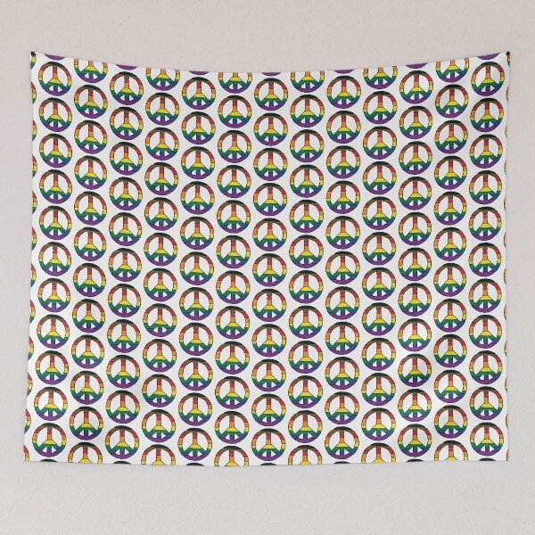 Item preview, peace (pride color scheme) designed and sold by baldartist80.