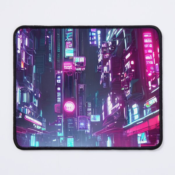 Item preview, Cyber futuristic city view neon lights in beautiful night 5 designed and sold by vishalraifx.