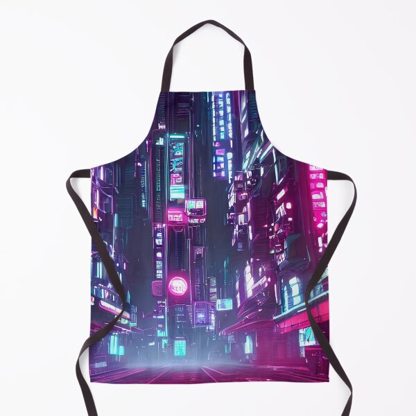 Item preview, Cyber futuristic city view neon lights in beautiful night 5 designed and sold by vishalraifx.