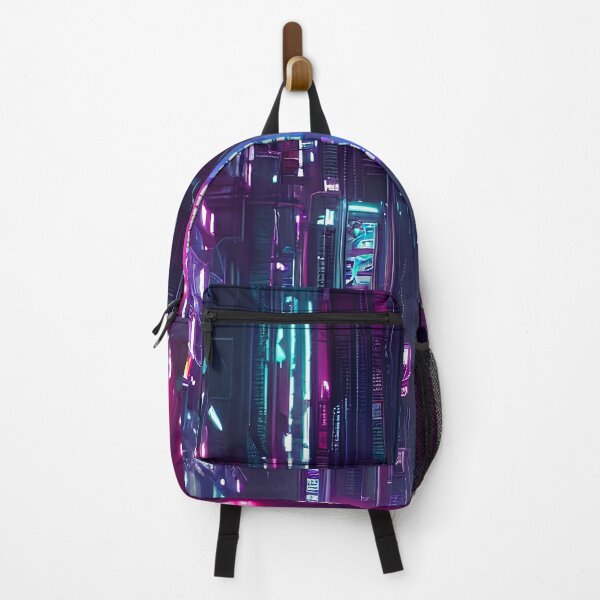 Item preview, Cyber futuristic city view neon lights in beautiful night 5 designed and sold by vishalraifx.