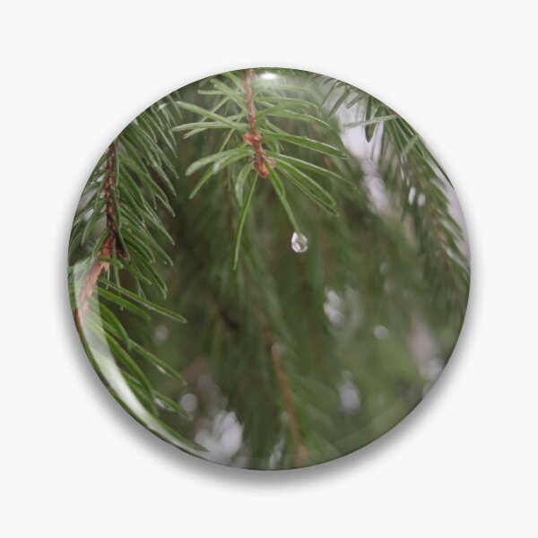 Item preview, Raindrops on spruce trees designed and sold by tshuki.