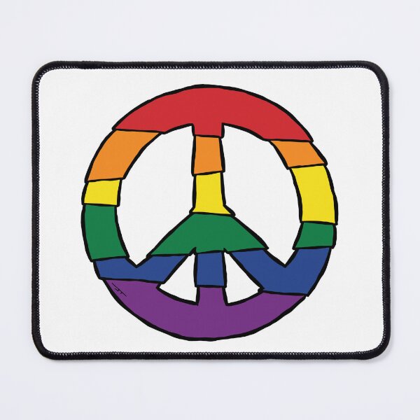 Item preview, peace (pride 6 color scheme) designed and sold by baldartist80.