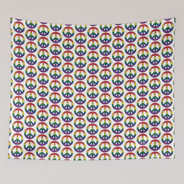 Item preview, peace (pride 6 color scheme) designed and sold by baldartist80.