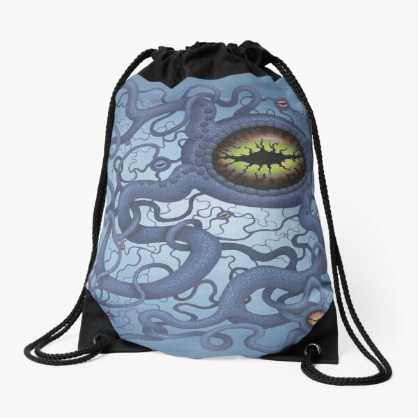 Neural Net Drawstring Bag